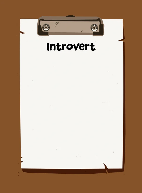 Condition card: Introvert
