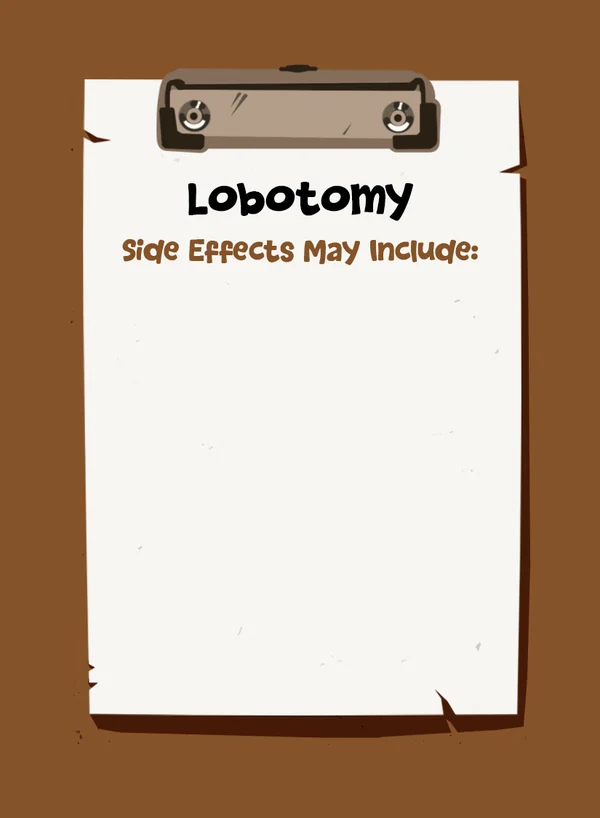Treatment card: Lobotomy